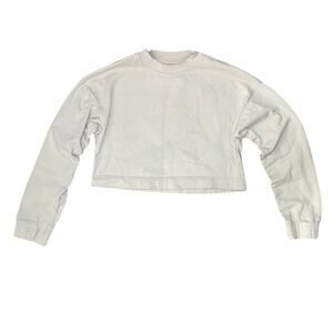 zara basic cropped crewneck sweater - Size XS